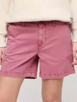 Шорты Superdry Classic Chino, цвет mauve/pink