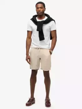 Шорты Superdry Drawstring Linen, цвет stone/grey