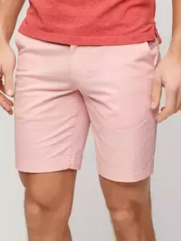Шорты Superdry Slim Fit Stretch Chino, цвет pink/sunset