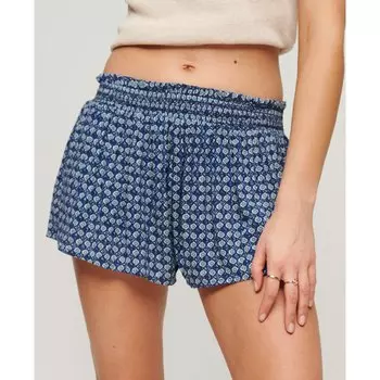 Шорты Superdry Smocked Beach, синий