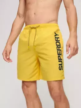 Шорты Superdry Sport Graphic 17" Swim, цвет cyber/yellow