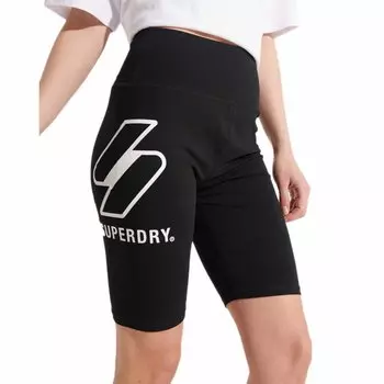 Шорты Superdry Sportstyle Logo Cycling, черный