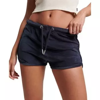 Шорты Superdry Vintage Logo Embroidered Velour Racer, синий