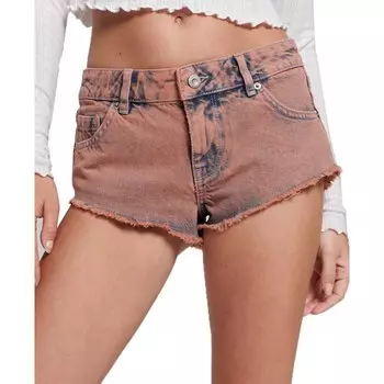 Шорты Superdry Vintage Washed Hot, коричневый