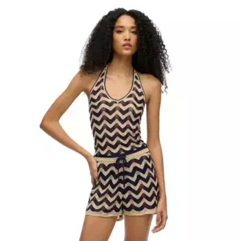 Шорты Superdry Zigzag, коричневый