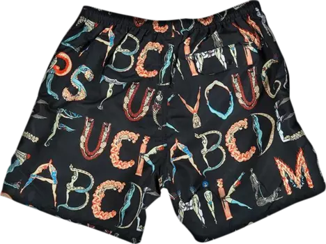 Шорты Supreme Alphabet Water Short 'Black', черный