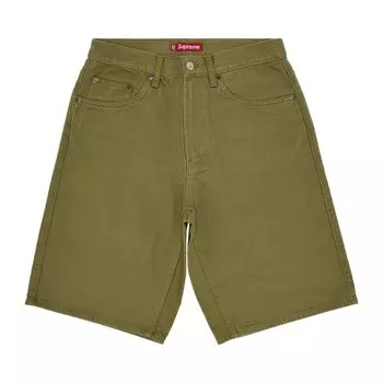 Шорты Supreme Baggy Denim Short, зеленый