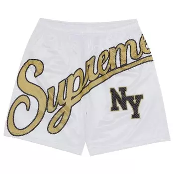 Шорты Supreme Big Script Mesh Short, белый