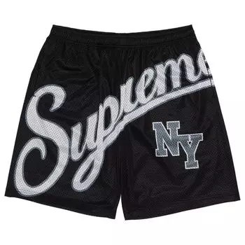 Шорты Supreme Big Script Mesh Short, черный