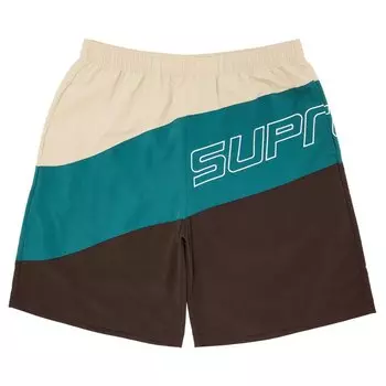 Шорты Supreme Curve Nylon Short, коричневый
