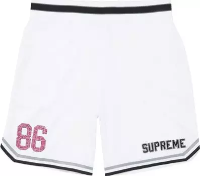 Шорты Supreme Faux Croc Basketball Short 'White', белый