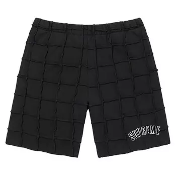 Шорты Supreme Reverse Patchwork Sweatshort, черный