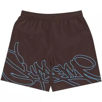 Шорты Supreme Tag Water Short, коричневый