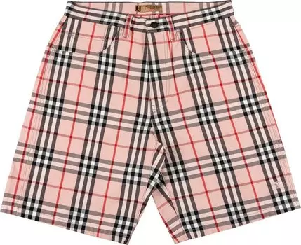 Шорты Supreme x Burberry Denim Short 'Pink', розовый