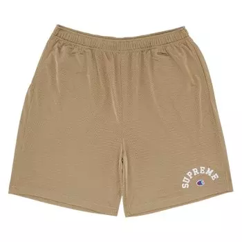 Шорты Supreme x Champion Mesh Short, бежевый