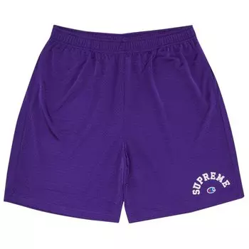 Шорты Supreme x Champion Mesh Short, фиолетовый