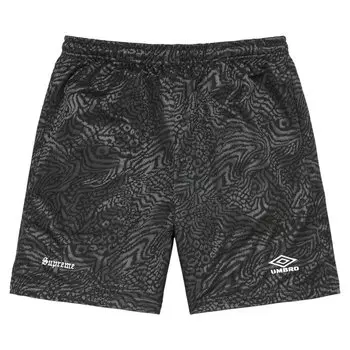 Шорты Supreme x Umbro Jacquard Animal Print Soccer Short, черный