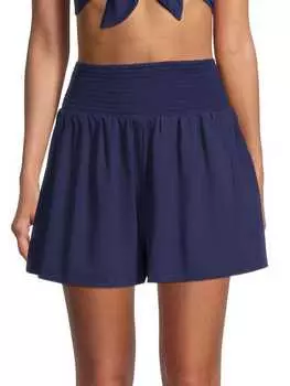 Шорты Susana Monaco с присборенной талией, deep sea