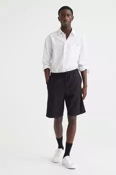 Шорты свободного кроя H&M, черный