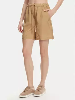 Шорты свободного кроя из ткани Borbona 2513141025 Marella, бежевый