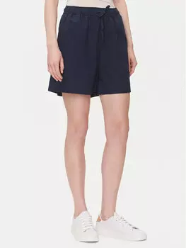 Шорты свободного кроя из ткани Charlottesville 1016584 Mustang, синий