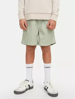 Шорты свободного кроя из ткани Jaiden 12275023 Jack&Jones Junior, серый