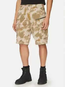 Шорты свободного кроя из ткани Rovic Zip D08566-D955 H174 G-Star Raw, бежевый