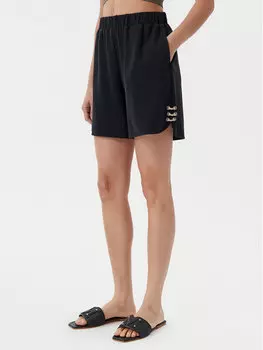 Шорты свободного кроя из ткани TA5227 J4869 Liu Jo, черный