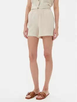 Шорты свободного кроя из ткани Thea 10333804 Vero Moda, бежевый