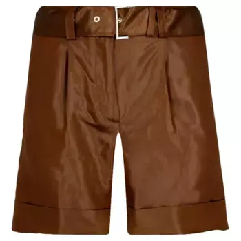 Шорты + свободный ремень с добавлением белья Peserico, коричневый