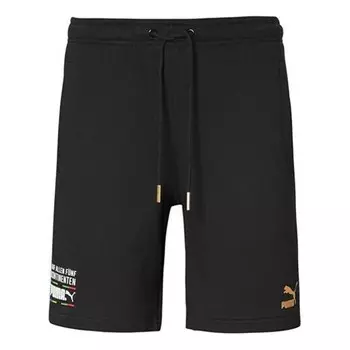 Шорты tailored for sport worldhood shorts 'black white orange' Puma, черный