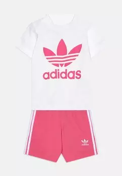 Шорты TEE INFANT UNISEX SET adidas Originals, цвет pink fusion
