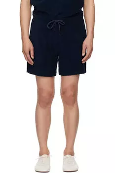 Шорты темно-синие махровые OAS