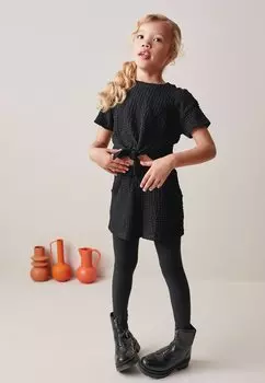 Шорты TEXTURED CRINKLE TIE FRONT SET REGULAR FIT Next, цвет black