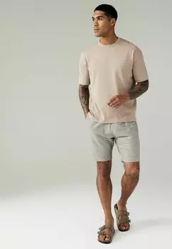 Шорты TEXTURED STRIPE, REGULAR FIT Next, серый