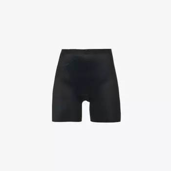 Шорты Thinstincts 20 из эластичного атласа с высокой посадкой Spanx, черный