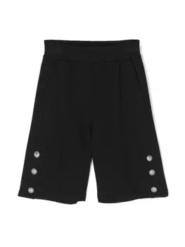 Шорты Tiger Head из джерси Balmain Kids, черный