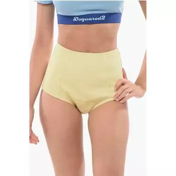Шорты Tight-fitting Culottes with Back Zip Dsquared2, желтый