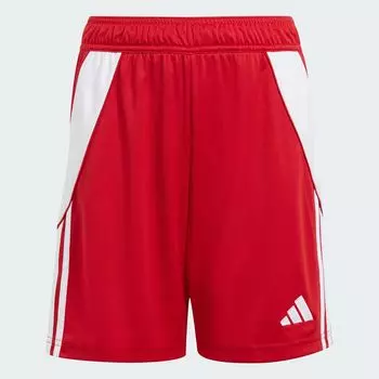 Шорты Tiro 24 Детские Adidas, цвет Team Power Red 2/White