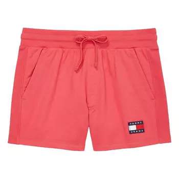 Шорты Tommy Jeans by Tommy Hilfiger Badge, розовый