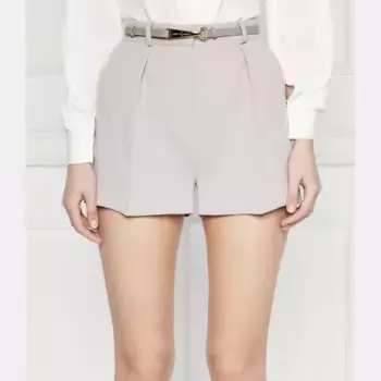 Шорты + тонкий ремень Elisabetta Franchi, серый