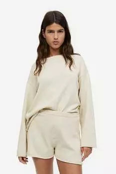 Шорты тонкой вязки H&M, бежевый