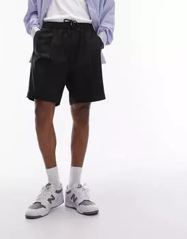 Шорты Topman Wide Leg, черный