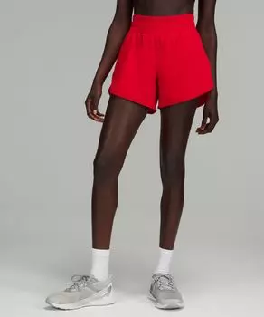 Шорты Track That со средней посадкой на подкладке длиной Lululemon, красный