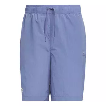 Шорты trefoil logo play football graphic light woven shorts asia sizing 'purple' Adidas, фиолетовый