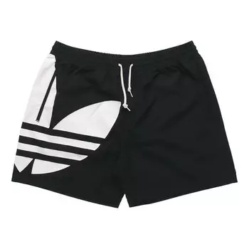Шорты trefoil swim shorts '' Adidas, черный