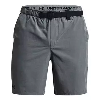 Шорты trek amphib 2-in-1 shorts 'pitch grey' Under Armour, серый