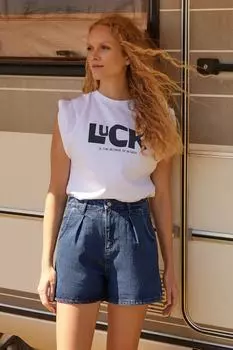 Шорты Trendyol джинсовые, синий