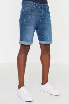 Шорты TRENDYOL MAN, индиго