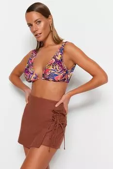 Шорты Trendyol с завязками, коричневый